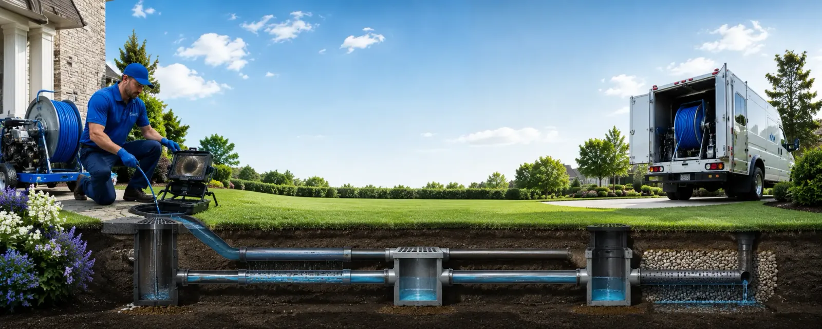 Outdoor drain cleaning information for Feesburg, OH